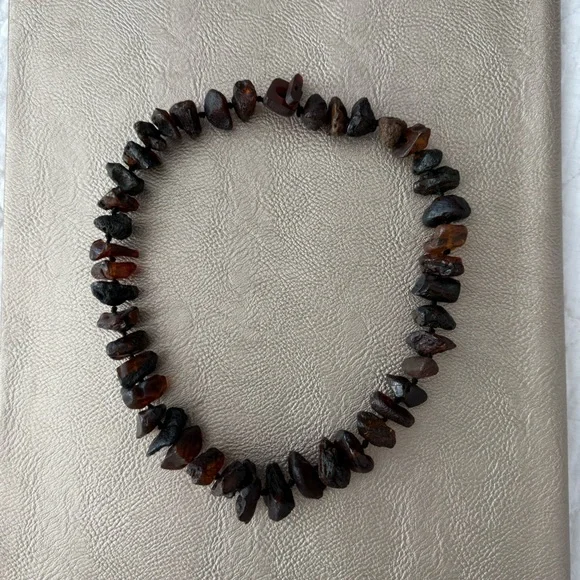 Unpolished Amber Necklace - Picture 8 of 8